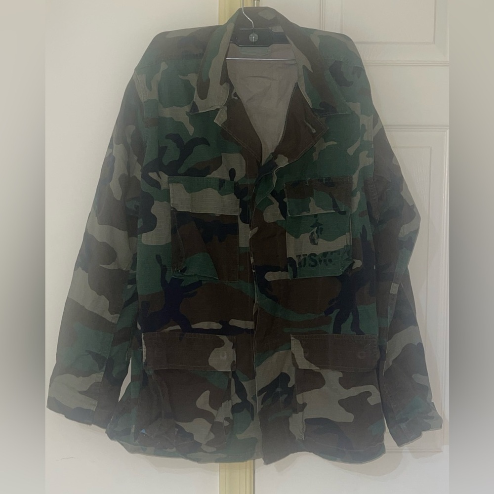 Coat,Hot Whether Woodland Camouflage